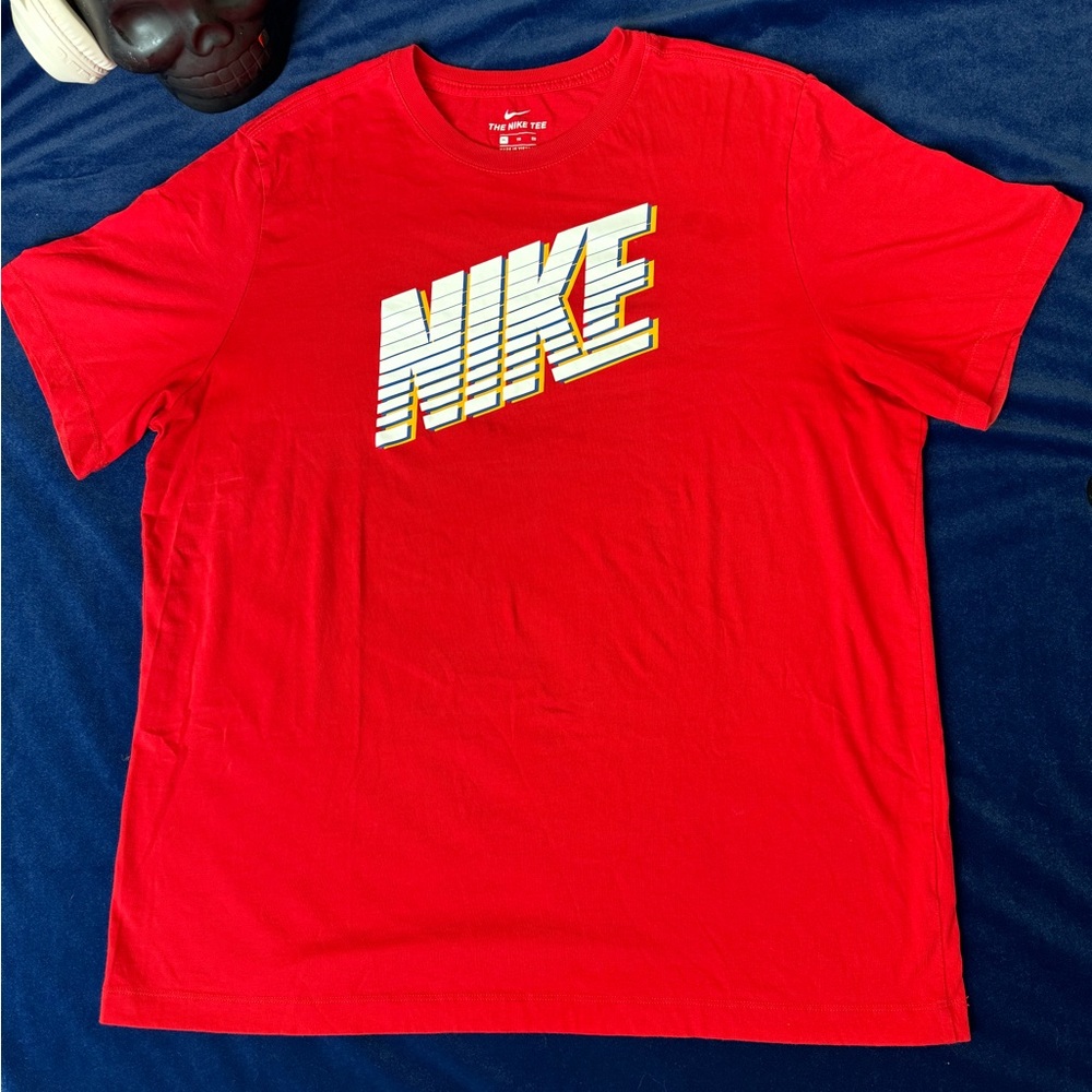 Nike men's t-shirt with Nike logo, round neck 100% cotton